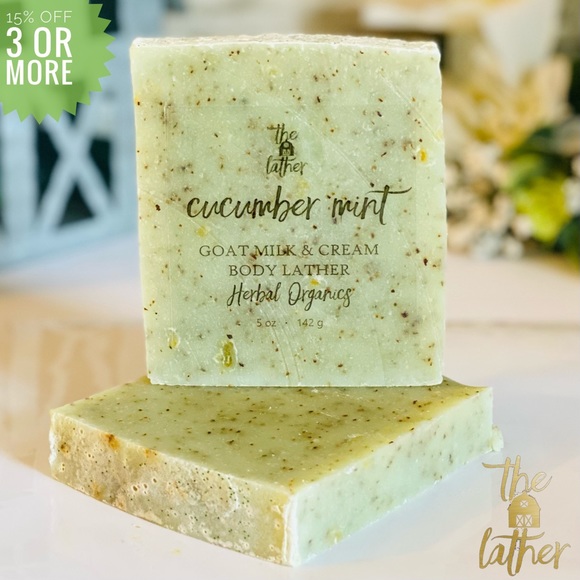 THE LATHER BARN Other - 🥒CUCUMBER MINT GOATMILK & CREAM ESSENTIAL LATHER